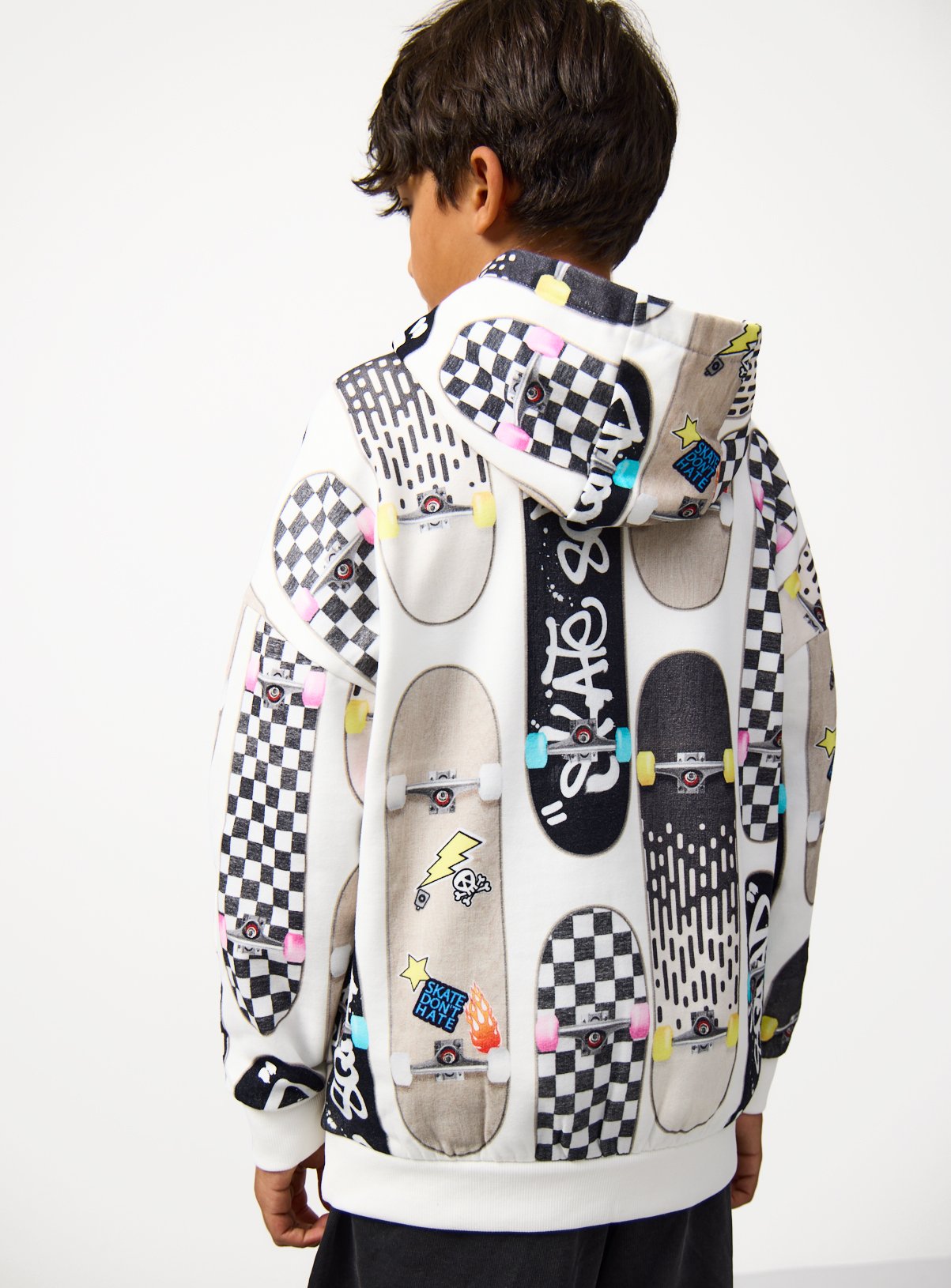 City Life Photographic Skate Hoodie  12 years - Image 5 thumbnail